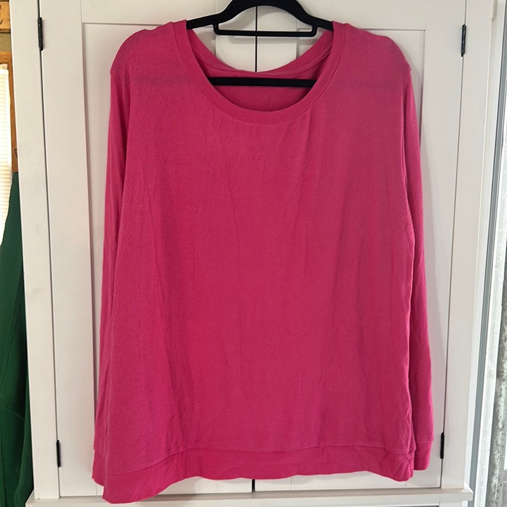 Zyia Boyfriend Sweater Hot Pink XL